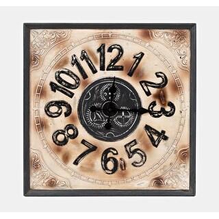 Jofranwayland Jackson Weathered Aluminum And Grey 24 Inch Clock By Jofran Grey Distressed Aluminum Dailymail