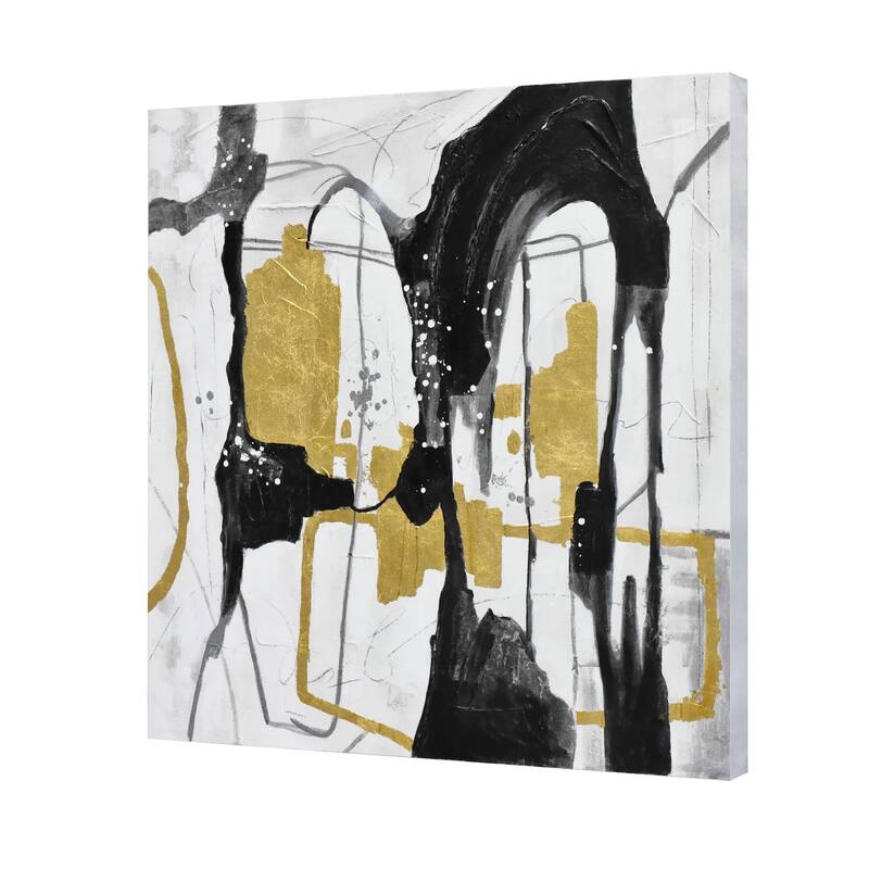Holy Cow 3D Paint and Leaf on Canvas Wall Art