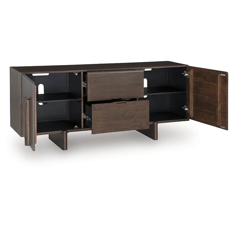 Signature Design by Ashley Kydler Brown Accent Cabinet - 63" W x 16.75" D x 28" H