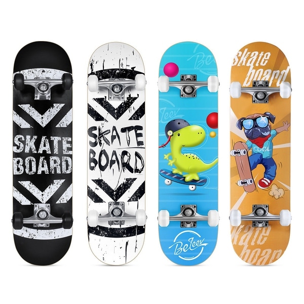 爆売り！ 31 x 8 inch Complete Skateboard for Kids Teens Adults スポーツトイ・アクショントイ