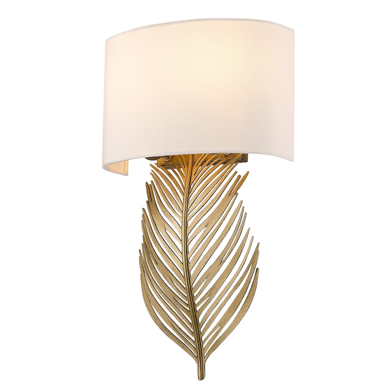 Golden Lighting Cay 2-light Wall Sconce in Vintage Fired Gold