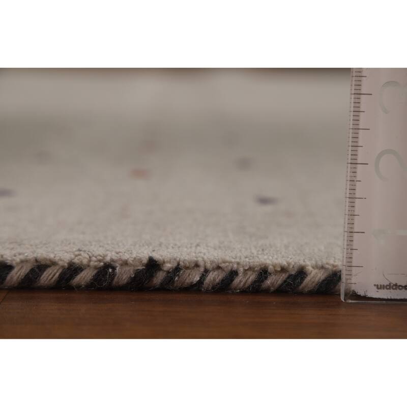 Gabbeh Oriental Area Rug Hand-Knotted Orange Wool Carpet - 5'9" x 7'8"