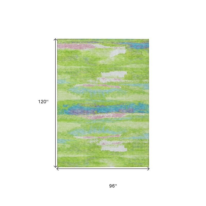 HomeRoots Abstract Transitional Rectangle Outdoor Rug