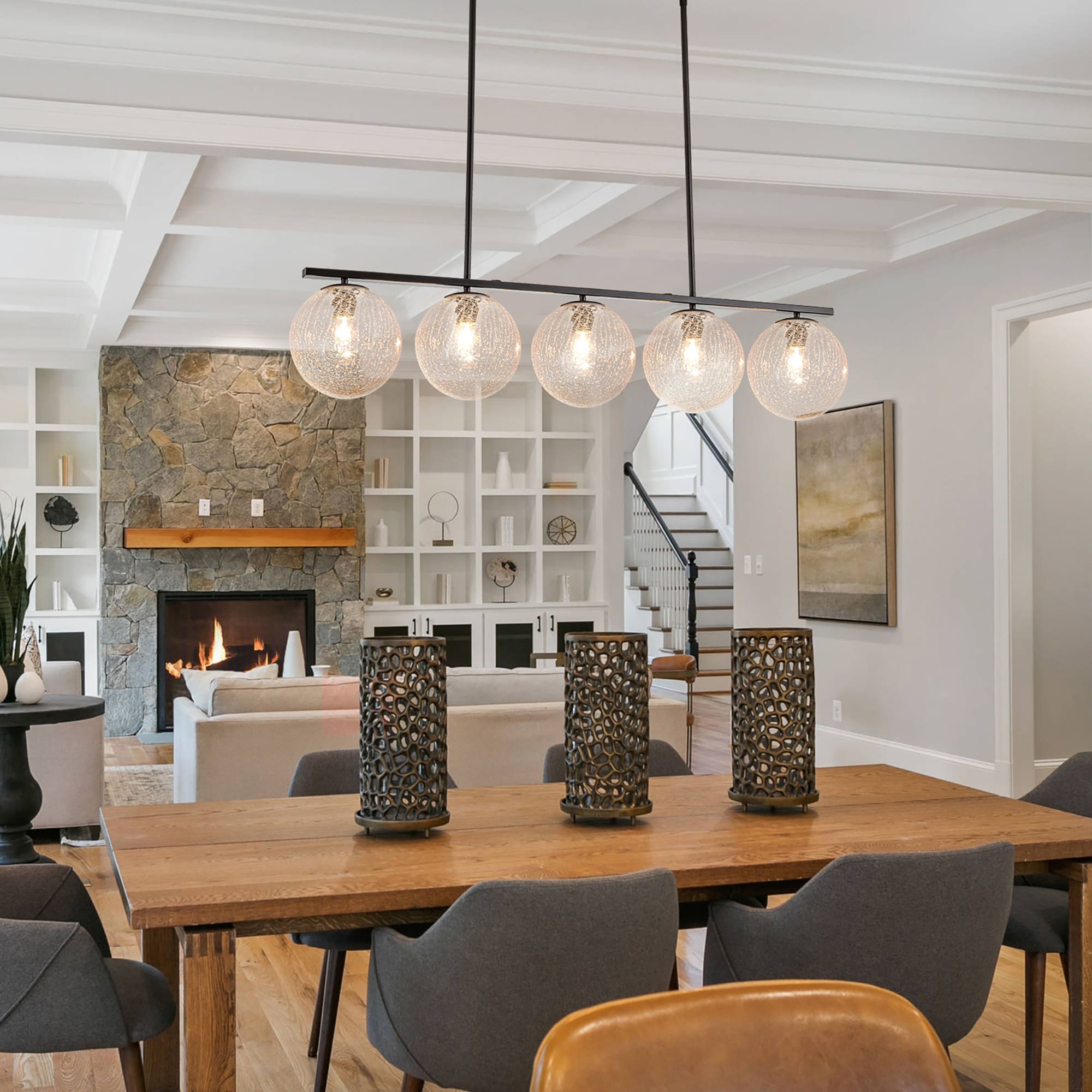 Big globe chandelier top