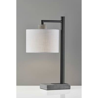 HomeRoots Petite Black Metal Table Lamp - 10