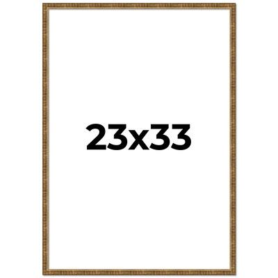 23x33 Frame Gold Picture Frame - Complete Modern Photo Frame Includes