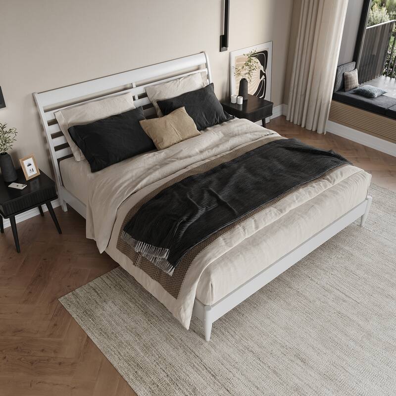 Savannah Solid Wood Low Profile Platform Bed