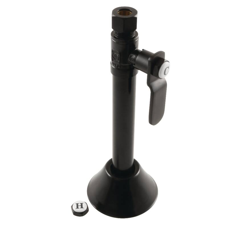 Kingston Brass CA8325 Whitaker 1/2" Sweat x 3/8" O.D. Comp Straight - Matte Black