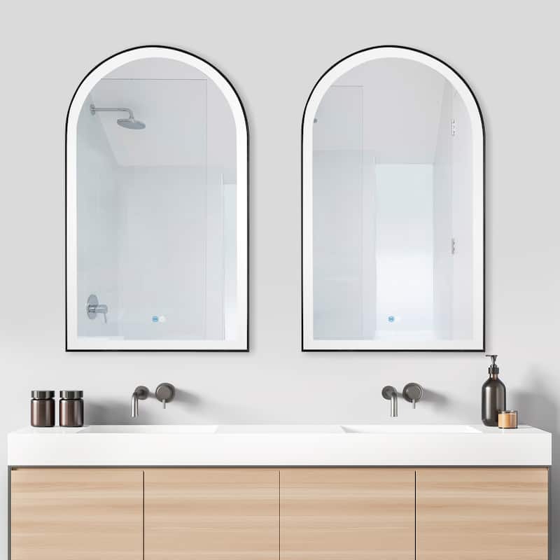Estartit Oval Framed LED Wall Mount Bathroom Vanity Mirror