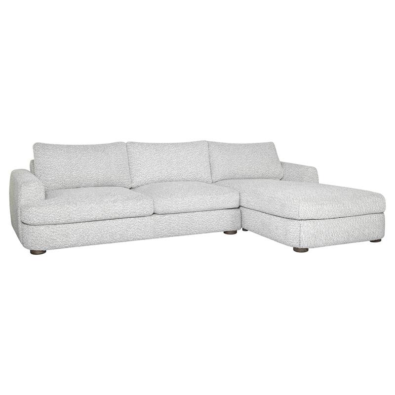 Reid 123 in. Left or Right Arm Facing Rectangular Sectional Sofa with Round Arms