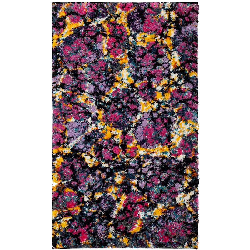 SAFAVIEH Fiesta Shag Aybek Abstract Rug - 3' x 5' - Lavander/Multi