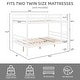 preview thumbnail 38 of 41, Full over Full Wooden Bunk Bed,High Guardrail,Ladder,Kids Teens,Dorm