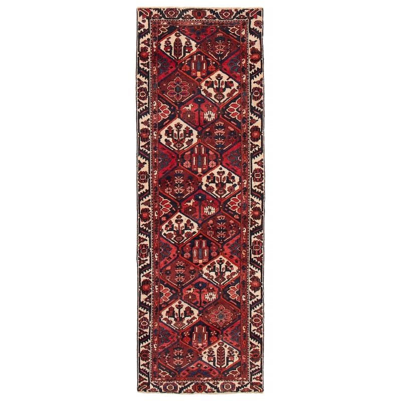 ECARPETGALLERY Hand-knotted Kayseri Vintage Red Wool Rug - 3'1 x 9'6 - Red - 3'1 x 9'6