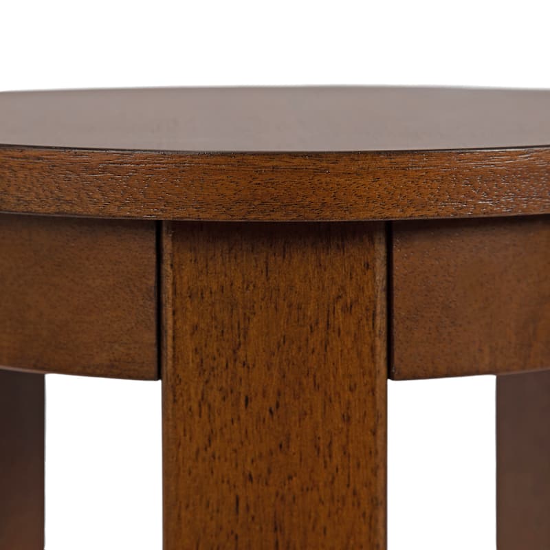 Kate and Laurel Foxford Round Wood Side Table