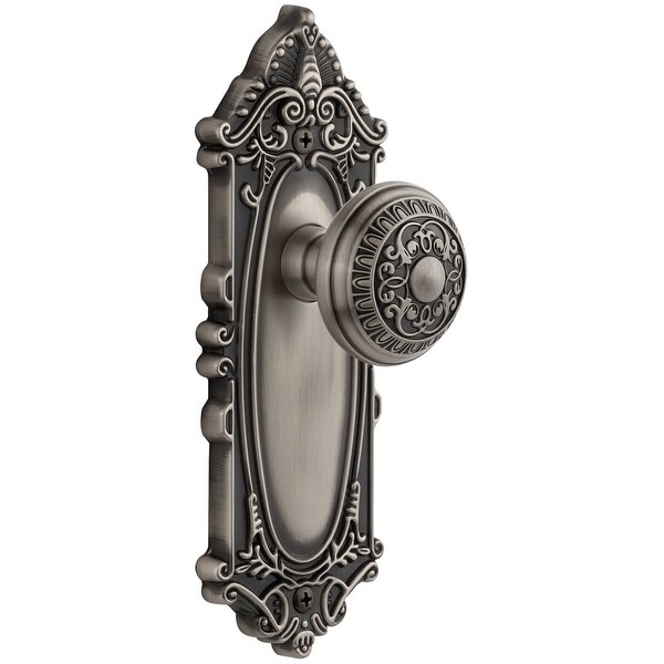 Grandeur Grande Victorian Solid Brass Rose Privacy Door Knob Set