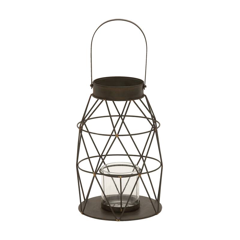 Fancy Metal Glass Lantern