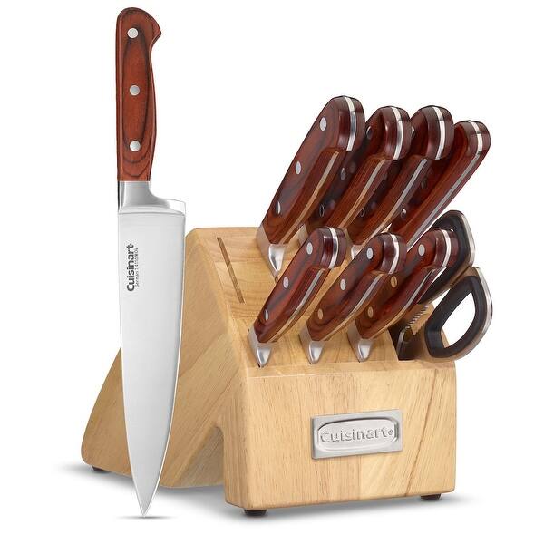 Shop Cuisinart C99pw 10p Professional Series 10 Piece Pakka Wood Cutlery Block Set Pakka Wood Stainless Overstock 22673649