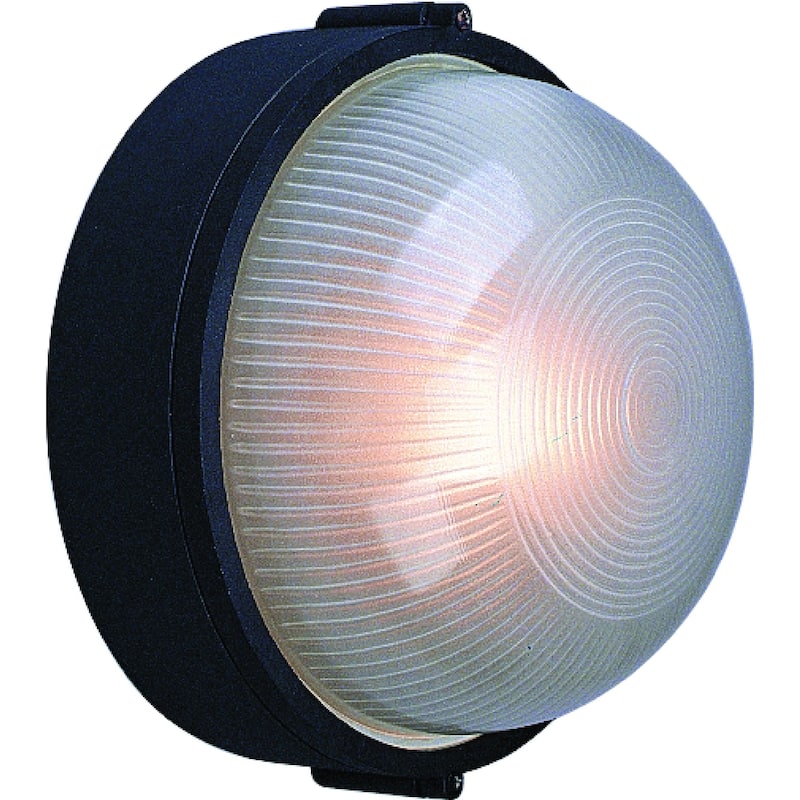 Volume Lighting 1-Light Indoor/Outdoor Black Aluminum Flush Mount