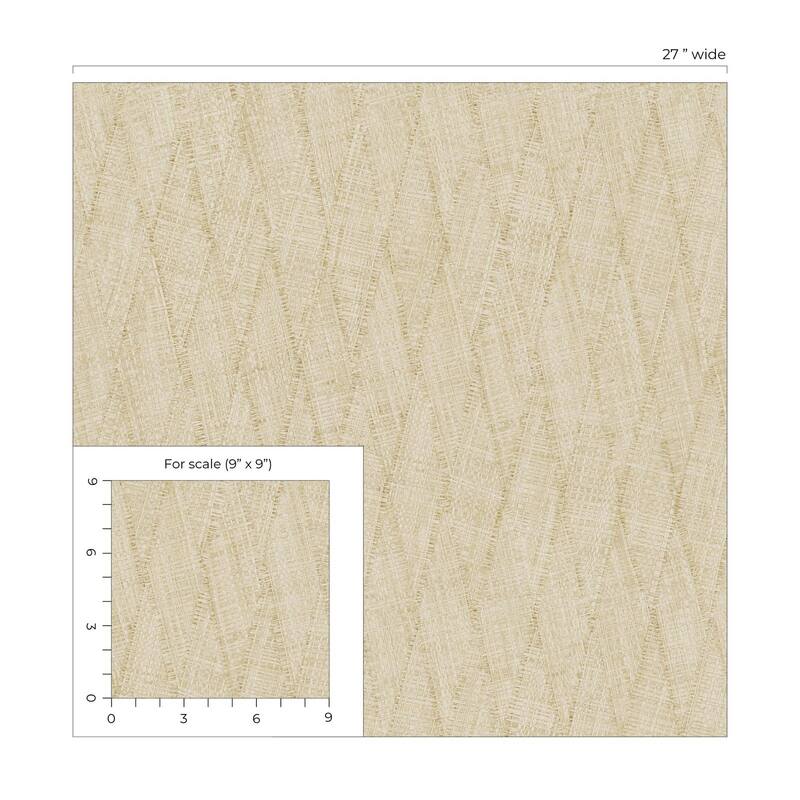 Seabrook Designs Sun Woven Embossed Vinyl Unpasted Wallpaper