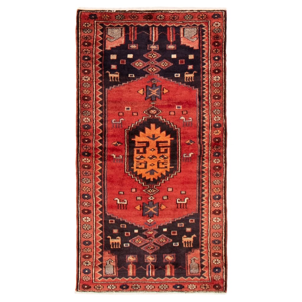 ECARPETGALLERY Hand-knotted Konya Anatolian Red Wool Rug - 3'3 x 6'2