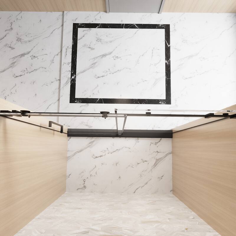 GDFStudio - Everett Frameless Single-Sliding Shower Door