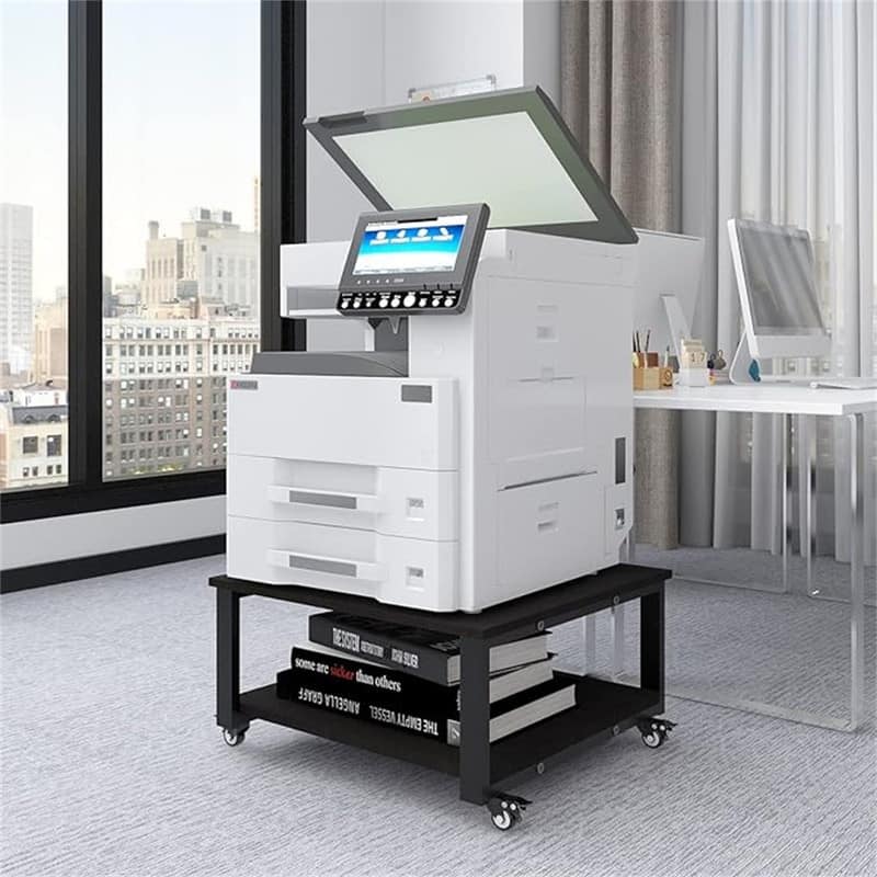 2 Tier Laser Printer Stand,23.6''x23.6''x12.6'' Large Printer Table - 23.6''x23.6''x12.6'' 