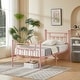 preview thumbnail 3 of 5, VECELO Metal Platform Bed Frame with Headboard and Footboard, Heavy Duty Slat Support/Underbed Storage Space, Victorian Style