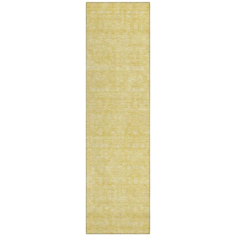 Machine Washable Indoor/ Outdoor Chantille Traditional Floral Rug