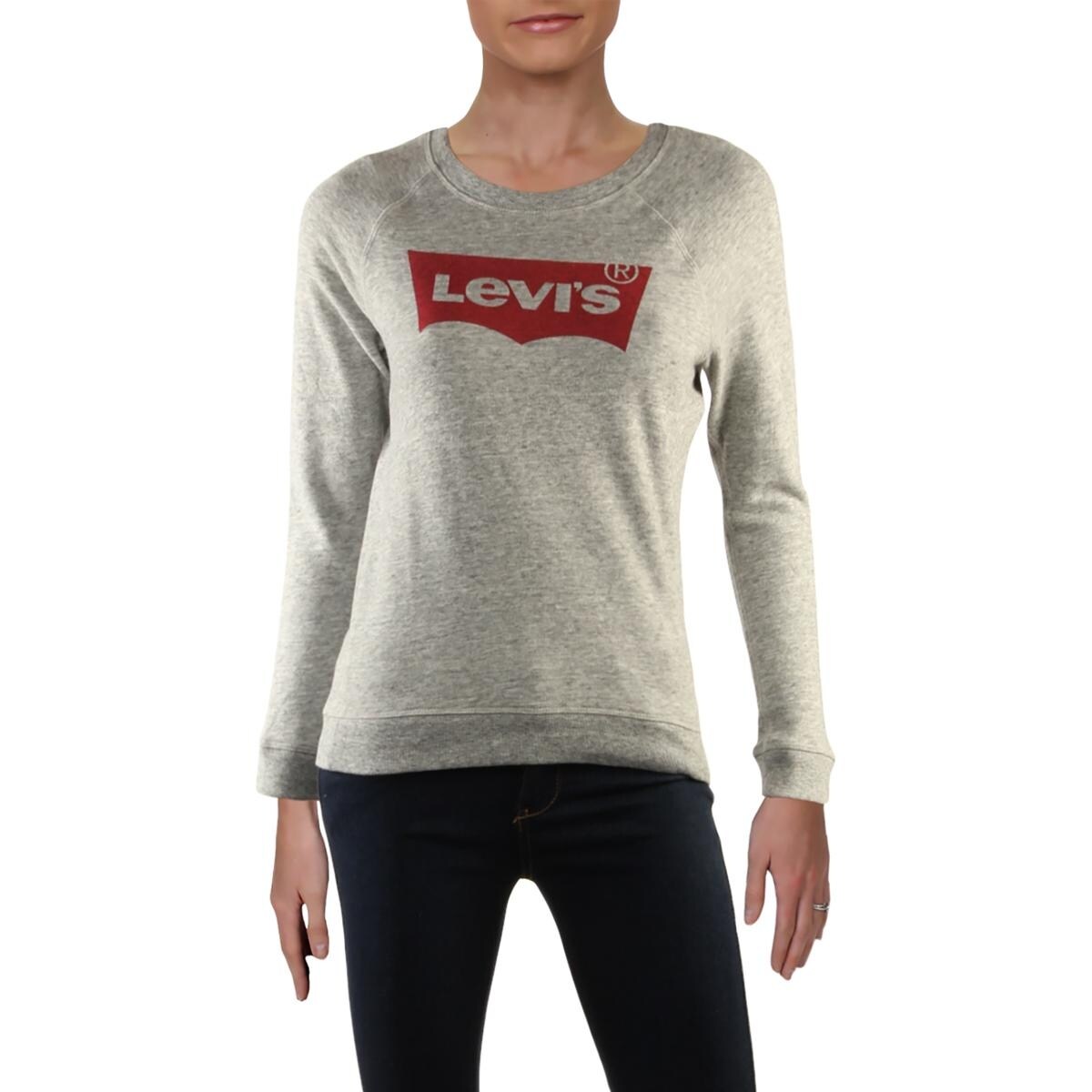 levi's grey sweatshirt womens