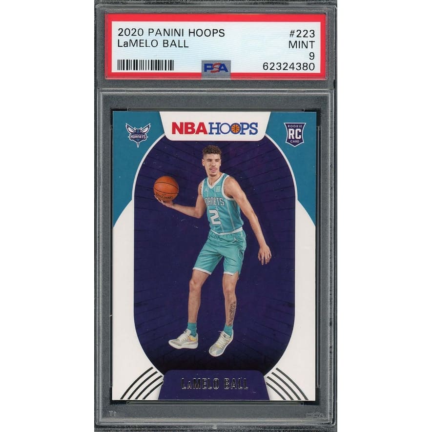 LaMelo Ball 2020 Panini Hoops Basketball Rookie Card RC #223 PSA 9 - 8'6" x 11'6"