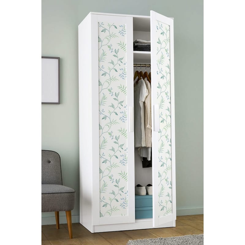 NextWall Watercolor Leaf Trail Peel and Stick Wallpaper - 20.5 in. W x 18 ft. L