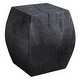 preview thumbnail 1 of 4, Uttermost Grove Black Wooden Accent Stool - 15 W X 17 H X 15 D (in)