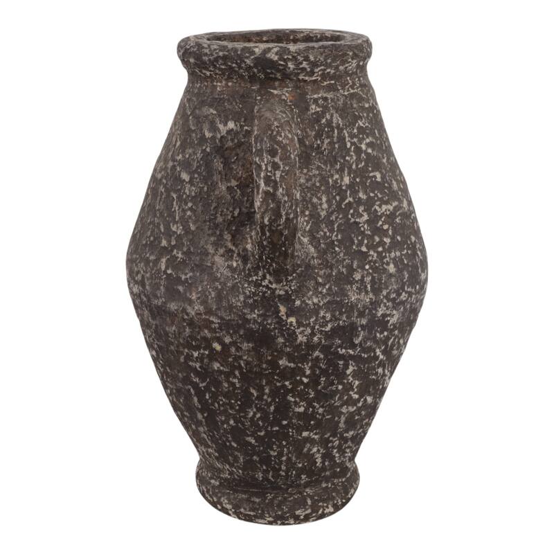 Pottery Paper Mache Vase Casual Mixed Material Handcrafted