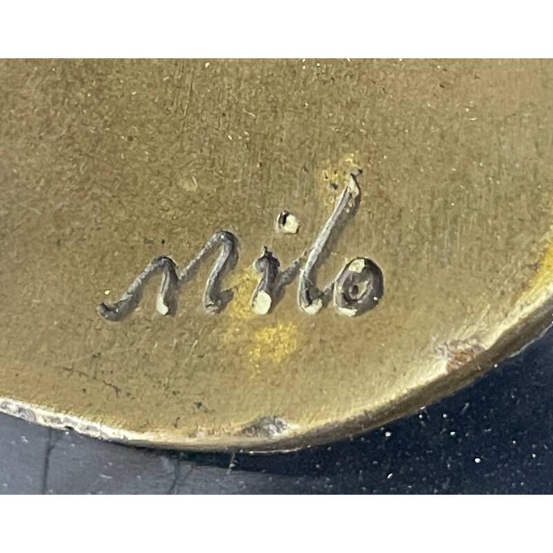 Abstract Surreal Imitative Horse Bronze Figure Statue Sculpture Original Art By Milo