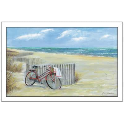 "Bike to the Beach" by Ruane Manning Print on Acrylic.