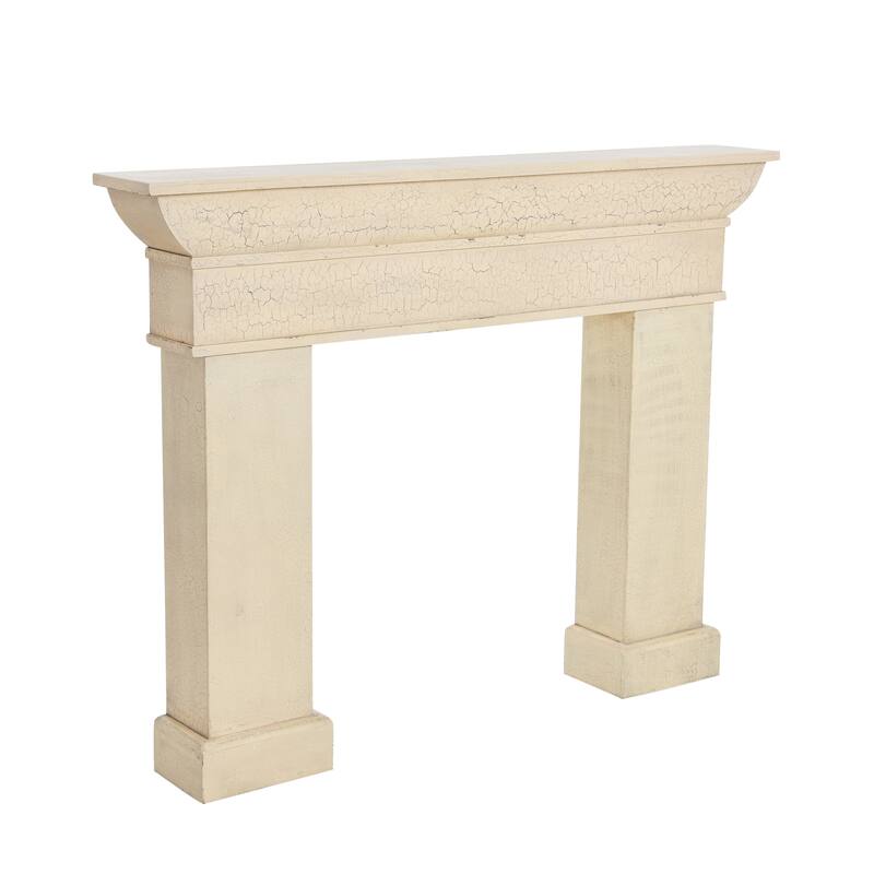 Monolith Decorative Fireplace Mantel - Cream