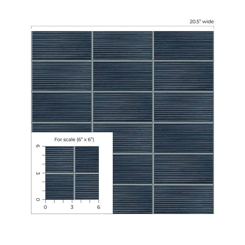 Luxe Haven Rib Tile Peel and Stick Wallpaper
