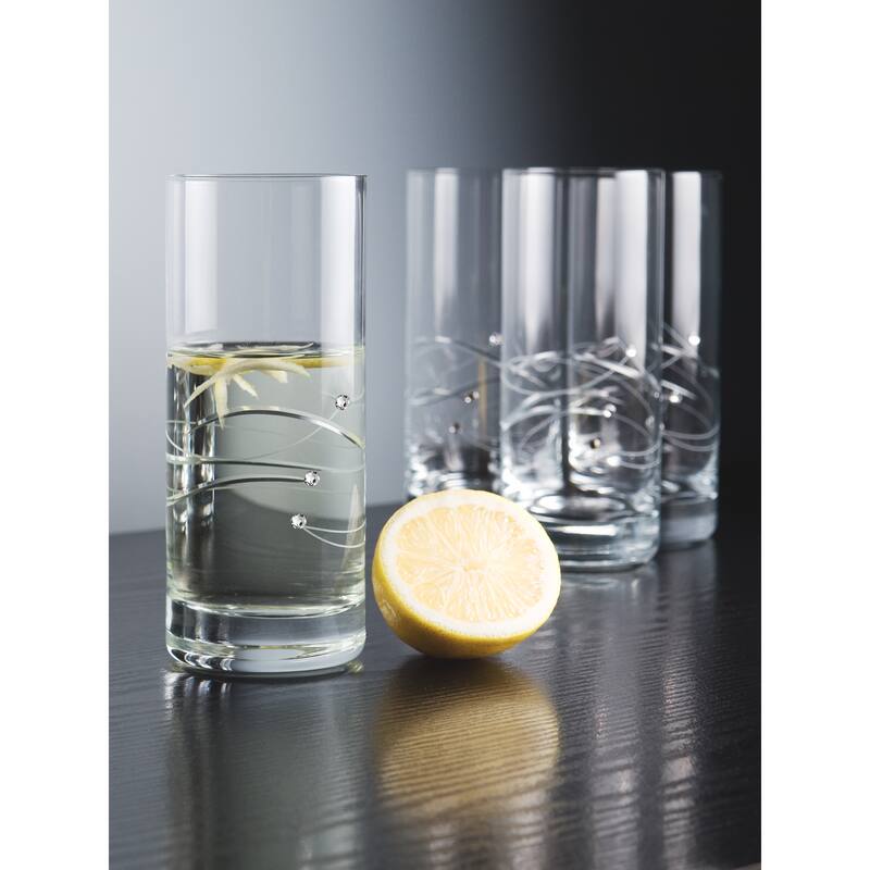 Barski Handmade Hiball Glass (Set of 4)