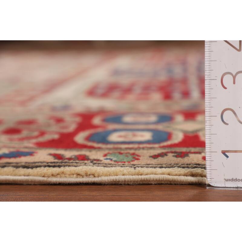 Traditional Oriental Kazak Area Rug Handmade Wool Carpet - 6'5" x 9'2"