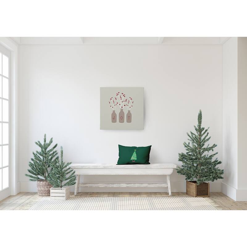 Cartoon Christmas Tree Accent Pillow