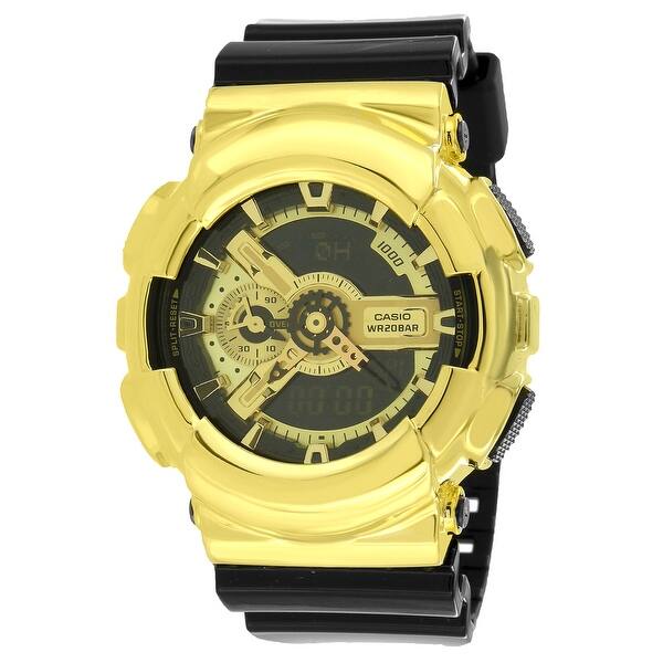 Shop Ga110gb 1a Gold Tone Unisex Watches G Shock 200m Analog Digital Black Resin Band Overstock 13785102