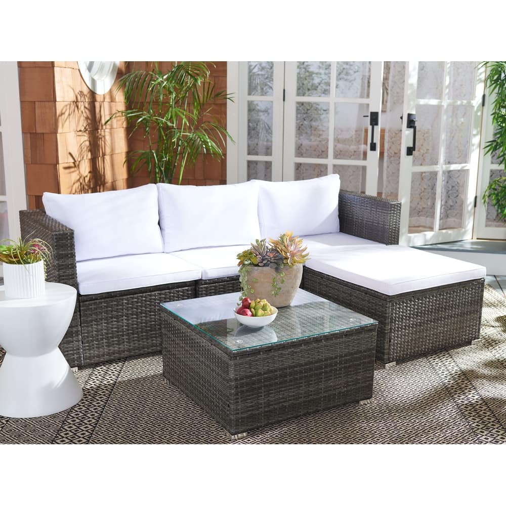SAFAVIEH Outdoor Lainey 3-Piece Patio Set - 51W x 26D x 27H