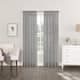 No. 918 Emily Voile Sheer Rod Pocket Curtain Panel, Single Panel - 59x54 - Charcoal