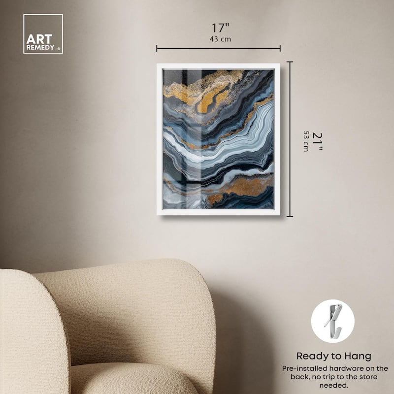 Acrylic Flow II Shadowbox by Art Remedy