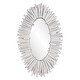 preview thumbnail 1 of 3, Durango White Oval Mirror - 31 x 50.1/2 x 2