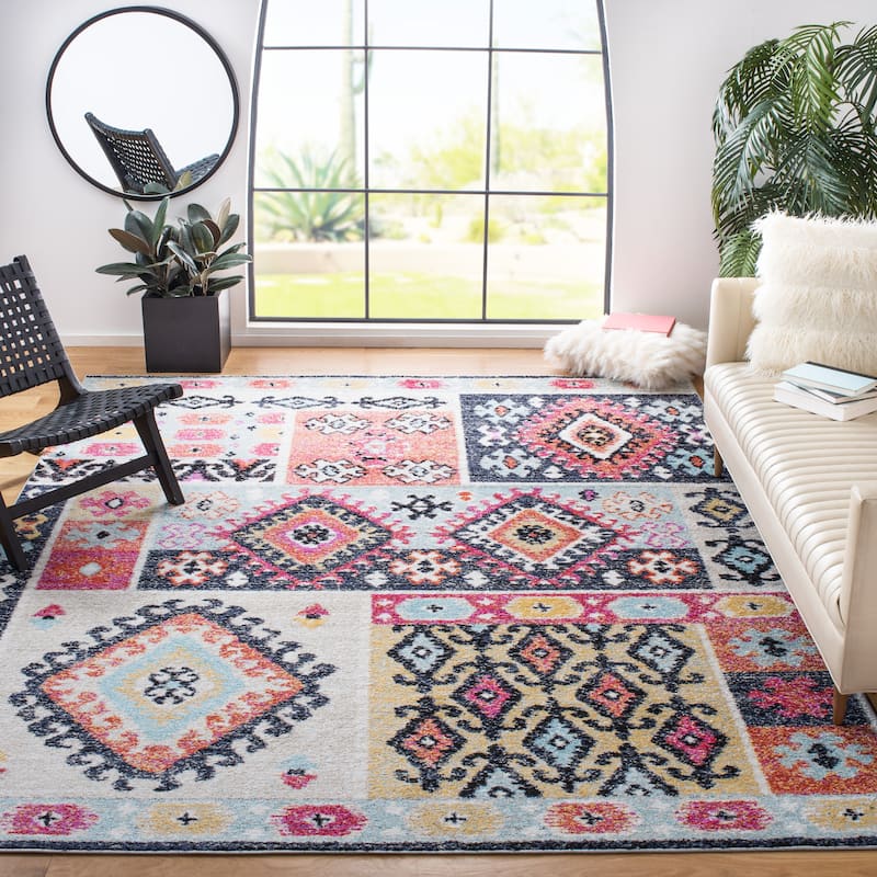 SAFAVIEH Adirondack Hayriye Moroccan Boho Tribal Rug - 6' Square