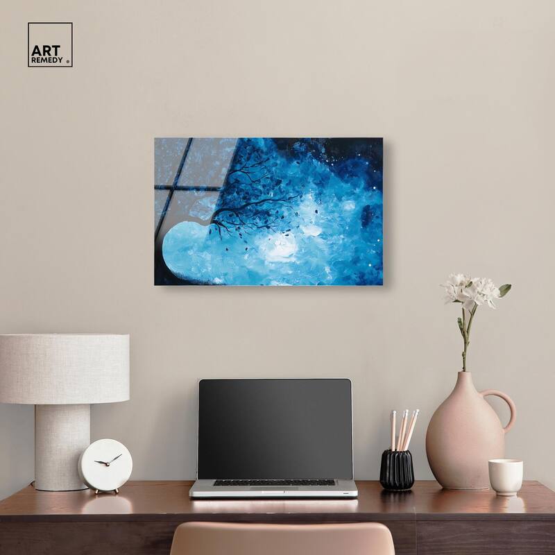 Fire and Ice Tree II Acrylic by Art Remedy, Ready to Hang