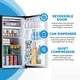 preview thumbnail 8 of 10, Newair 3.3 Cu. Ft. Gray Compact Mini Refrigerator with Freezer, Auto Defrost, Can Dispenser and Energy Star