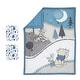 preview thumbnail 8 of 6, Lambs & Ivy Disney Baby Forever Pooh Blue/Gray 3-Piece Mini Crib Bedding Set