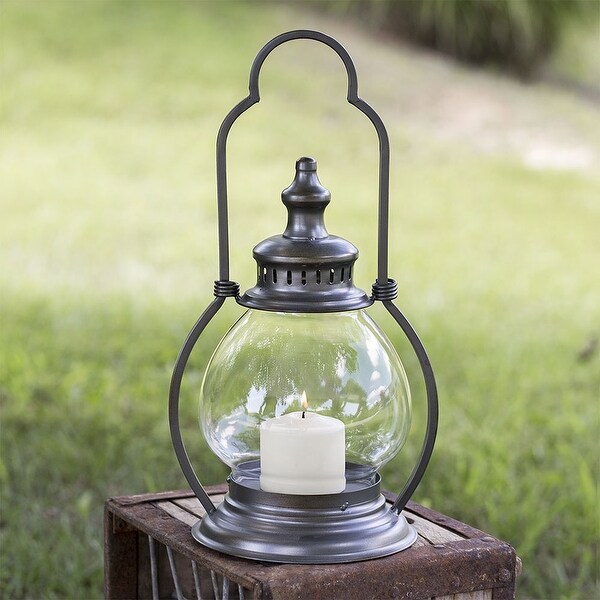 Small Gunmetal Steeple Lantern - 9undefined''W x 17undefined''H
